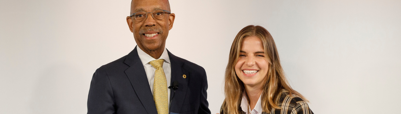 Elissa Monteiro and President Drake