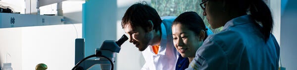 students in lab